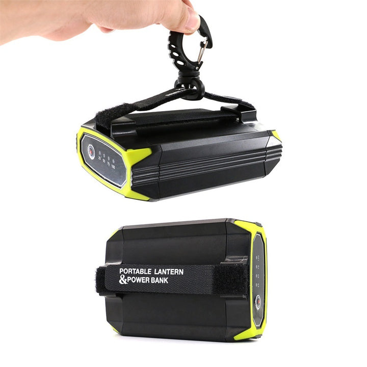 Energy-efficient LED camping light with adjustable brightness.